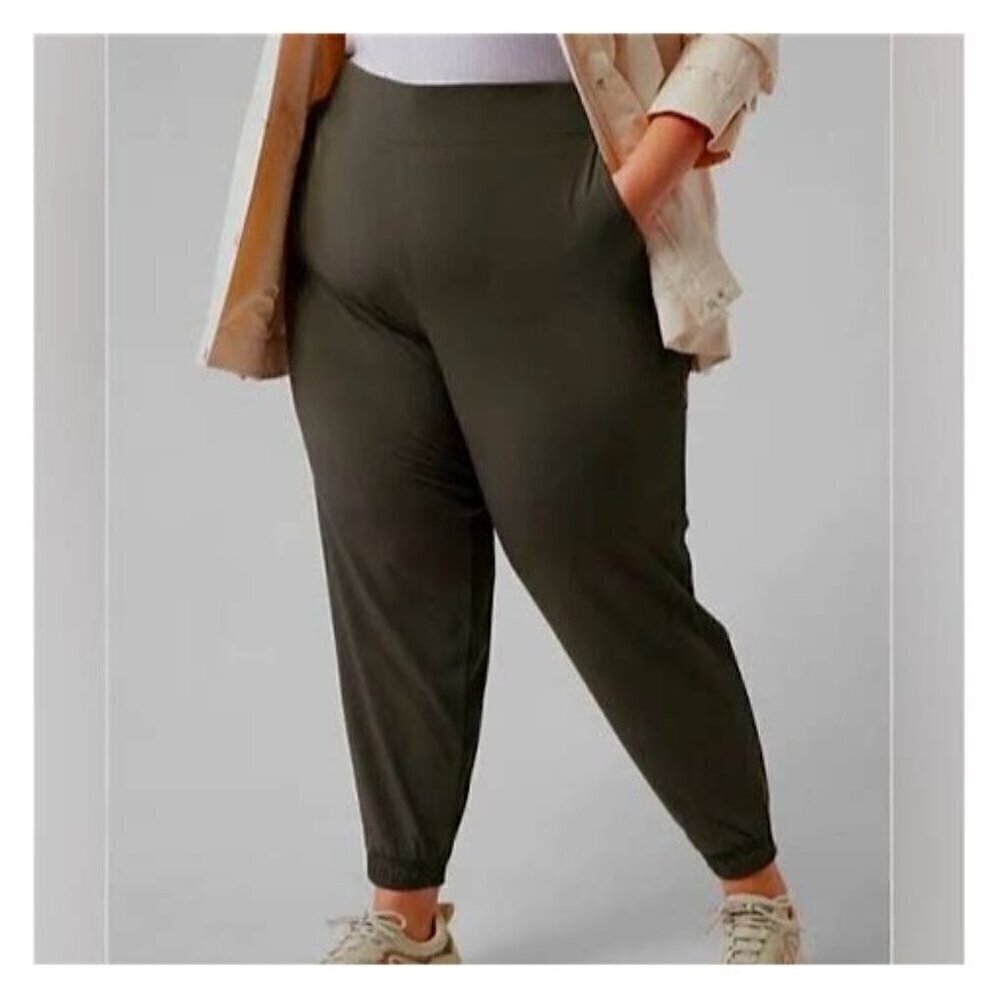 Athleta Brooklyn Jogger Pants Olive Green 26